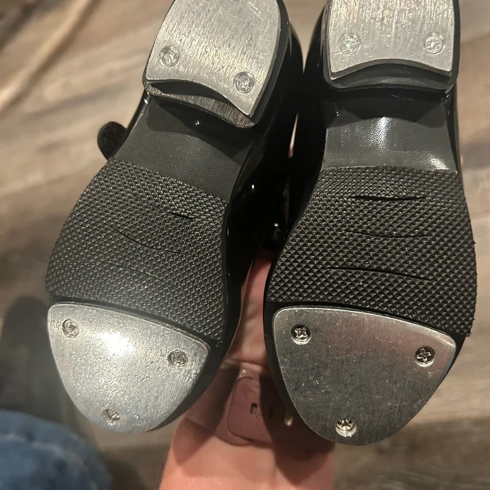 STELLE Kids Tap Dance Shoes Size 2MT toddler black Mary Jane NWOT